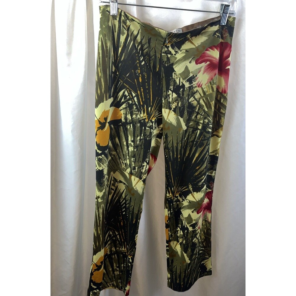Vintage Tempesta Groupo Americano Women’s Hawaiian Cropped Pants Size 8 Tropical